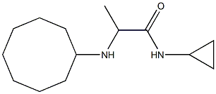 2-(cyclooctylamino)-N-cyclopropylpropanamide Structure