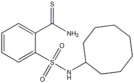 2-(cyclooctylsulfamoyl)benzene-1-carbothioamide 구조식 이미지