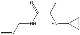 2-(cyclopropylamino)-N-(prop-2-en-1-yl)propanamide 구조식 이미지