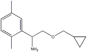 2-(cyclopropylmethoxy)-1-(2,5-dimethylphenyl)ethan-1-amine Structure