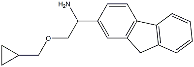 2-(cyclopropylmethoxy)-1-(9H-fluoren-2-yl)ethan-1-amine 구조식 이미지