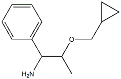 2-(cyclopropylmethoxy)-1-phenylpropan-1-amine Structure