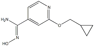 2-(cyclopropylmethoxy)-N'-hydroxypyridine-4-carboximidamide Structure