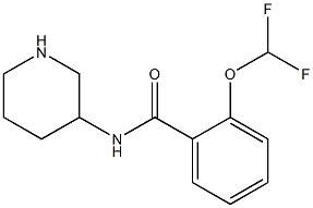 2-(difluoromethoxy)-N-(piperidin-3-yl)benzamide 구조식 이미지