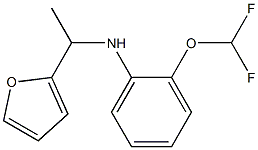 2-(difluoromethoxy)-N-[1-(furan-2-yl)ethyl]aniline Structure