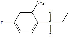 2-(ethanesulfonyl)-5-fluoroaniline Structure