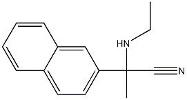 2-(ethylamino)-2-(naphthalen-2-yl)propanenitrile Structure