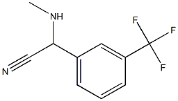 2-(methylamino)-2-[3-(trifluoromethyl)phenyl]acetonitrile Structure