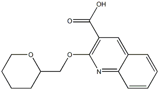 2-(oxan-2-ylmethoxy)quinoline-3-carboxylic acid Structure