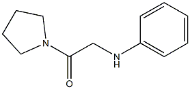 2-(phenylamino)-1-(pyrrolidin-1-yl)ethan-1-one 구조식 이미지