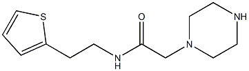 2-(piperazin-1-yl)-N-[2-(thiophen-2-yl)ethyl]acetamide 구조식 이미지