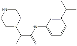 2-(piperazin-1-yl)-N-[3-(propan-2-yl)phenyl]propanamide Structure