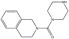 2-(piperazin-1-ylcarbonyl)-1,2,3,4-tetrahydroisoquinoline 구조식 이미지