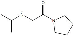 2-(propan-2-ylamino)-1-(pyrrolidin-1-yl)ethan-1-one Structure