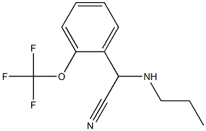 2-(propylamino)-2-[2-(trifluoromethoxy)phenyl]acetonitrile Structure