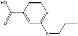 2-(propylsulfanyl)pyridine-4-carboxylic acid Structure