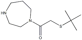 2-(tert-butylsulfanyl)-1-(1,4-diazepan-1-yl)ethan-1-one Structure