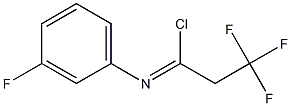2,2,2-trifluoro-N-(3-fluorophenyl)ethanecarbonimidoyl chloride Structure
