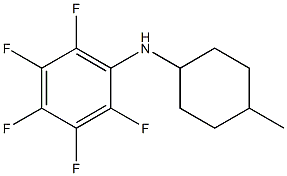 2,3,4,5,6-pentafluoro-N-(4-methylcyclohexyl)aniline 구조식 이미지