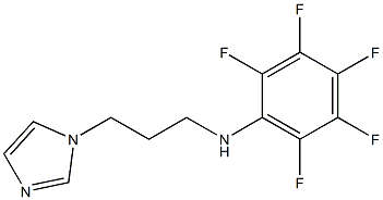 2,3,4,5,6-pentafluoro-N-[3-(1H-imidazol-1-yl)propyl]aniline Structure