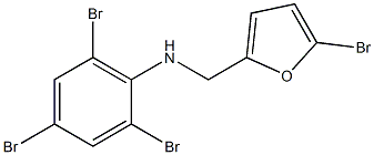 2,4,6-tribromo-N-[(5-bromofuran-2-yl)methyl]aniline Structure