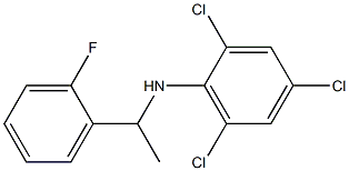 2,4,6-trichloro-N-[1-(2-fluorophenyl)ethyl]aniline Structure