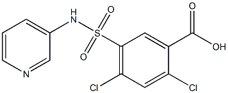 2,4-dichloro-5-(pyridin-3-ylsulfamoyl)benzoic acid Structure