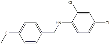 2,4-dichloro-N-[(4-methoxyphenyl)methyl]aniline Structure