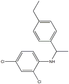 2,4-dichloro-N-[1-(4-ethylphenyl)ethyl]aniline 구조식 이미지