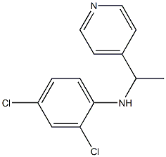 2,4-dichloro-N-[1-(pyridin-4-yl)ethyl]aniline Structure