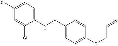 2,4-dichloro-N-{[4-(prop-2-en-1-yloxy)phenyl]methyl}aniline 구조식 이미지