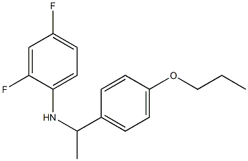 2,4-difluoro-N-[1-(4-propoxyphenyl)ethyl]aniline 구조식 이미지