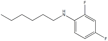 2,4-difluoro-N-hexylaniline Structure
