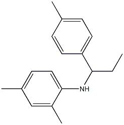 2,4-dimethyl-N-[1-(4-methylphenyl)propyl]aniline Structure