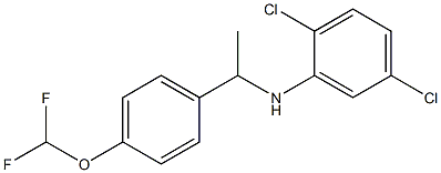2,5-dichloro-N-{1-[4-(difluoromethoxy)phenyl]ethyl}aniline Structure