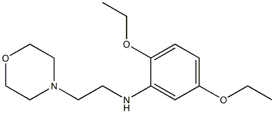 2,5-diethoxy-N-[2-(morpholin-4-yl)ethyl]aniline 구조식 이미지