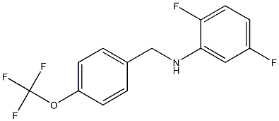 2,5-difluoro-N-{[4-(trifluoromethoxy)phenyl]methyl}aniline Structure