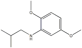 2,5-dimethoxy-N-(2-methylpropyl)aniline 구조식 이미지