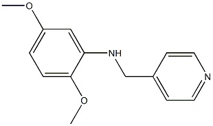 2,5-dimethoxy-N-(pyridin-4-ylmethyl)aniline 구조식 이미지