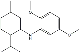 2,5-dimethoxy-N-[5-methyl-2-(propan-2-yl)cyclohexyl]aniline 구조식 이미지