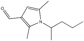 2,5-dimethyl-1-(pentan-2-yl)-1H-pyrrole-3-carbaldehyde 구조식 이미지