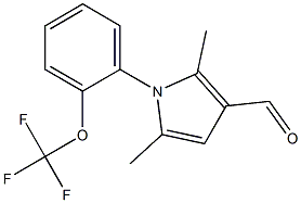 2,5-dimethyl-1-[2-(trifluoromethoxy)phenyl]-1H-pyrrole-3-carbaldehyde 구조식 이미지