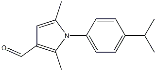 2,5-dimethyl-1-[4-(propan-2-yl)phenyl]-1H-pyrrole-3-carbaldehyde 구조식 이미지