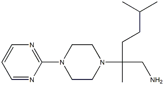 2,5-dimethyl-2-(4-pyrimidin-2-ylpiperazin-1-yl)hexan-1-amine 구조식 이미지