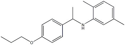 2,5-dimethyl-N-[1-(4-propoxyphenyl)ethyl]aniline Structure