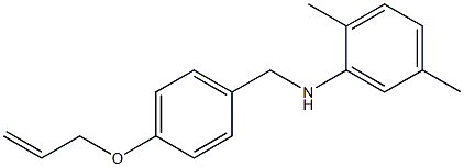 2,5-dimethyl-N-{[4-(prop-2-en-1-yloxy)phenyl]methyl}aniline 구조식 이미지