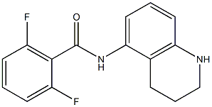 2,6-difluoro-N-(1,2,3,4-tetrahydroquinolin-5-yl)benzamide 구조식 이미지