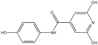 2,6-dihydroxy-N-(4-hydroxyphenyl)pyridine-4-carboxamide Structure