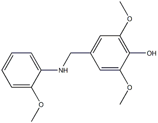 2,6-dimethoxy-4-{[(2-methoxyphenyl)amino]methyl}phenol 구조식 이미지