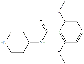 2,6-dimethoxy-N-(piperidin-4-yl)benzamide 구조식 이미지